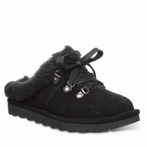 Bearpaw Cedar Women Slippers Black | WZO4166QZ