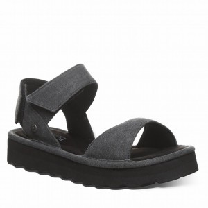 Bearpaw Crest Women Sandals Black | EWR6686KN