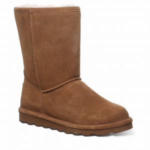 Bearpaw Elle Short Wide Women Boots Brown | BMQ7124VM