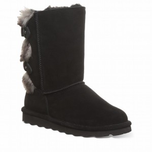 Bearpaw Eloise Wide Women Boots Black | TFJ6710EQ