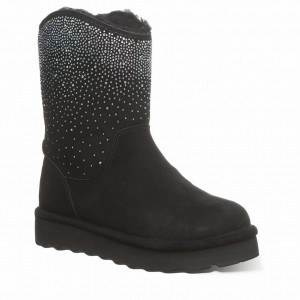 Bearpaw Glam Platform Lo Women Boots Black | IYA9753VZ