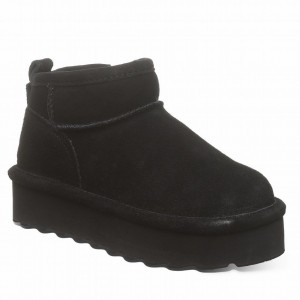 Bearpaw Retro Shorty Youth Kids' Boots Black | ZUV4129SL