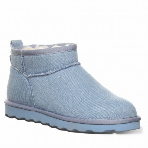 Bearpaw Shorty Vegan Women Boots Blue | BJP4098XM