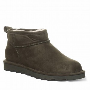 Bearpaw Shorty Vegan Women Boots Green | IFD9796BY