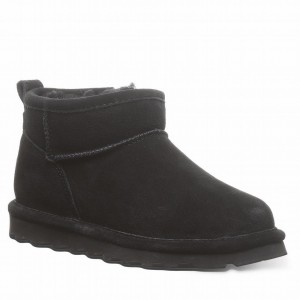 Bearpaw Shorty Youth Kids' Boots Black | LIT140QB