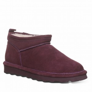 Bearpaw Super Shorty Wide Women Boots Purple | GNK9079HS