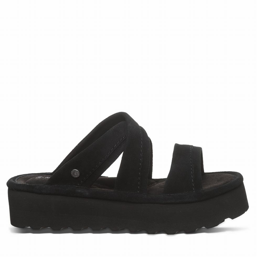 Bearpaw Altitude Women Sandals Black | MPQ7379IJ