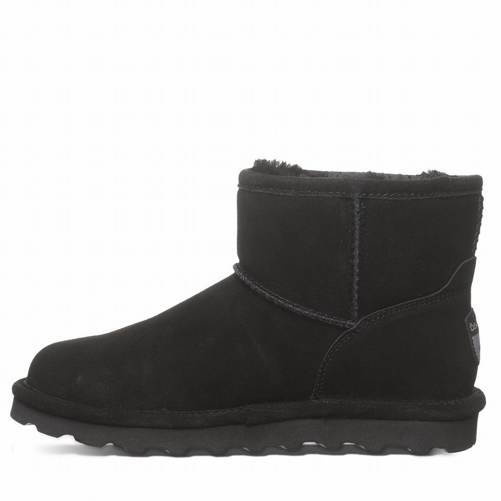 Bearpaw Alyssa Wide Women Boots Black | WCY802YY