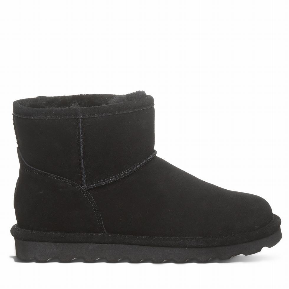 Bearpaw Alyssa Wide Women Boots Black | WCY802YY