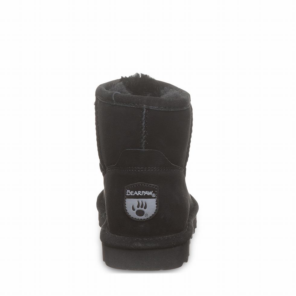 Bearpaw Alyssa Wide Women Boots Black | WCY802YY