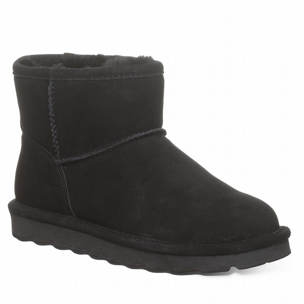 Bearpaw Alyssa Wide Women Boots Black | WCY802YY