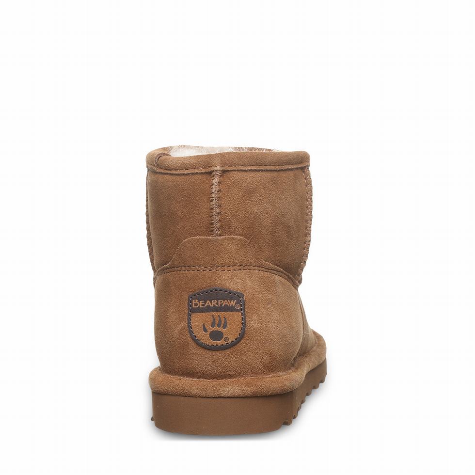 Bearpaw Alyssa Wide Women Boots Brown | JDO4296PS