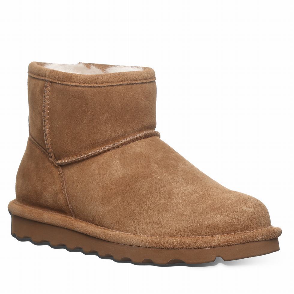 Bearpaw Alyssa Wide Women Boots Brown | JDO4296PS