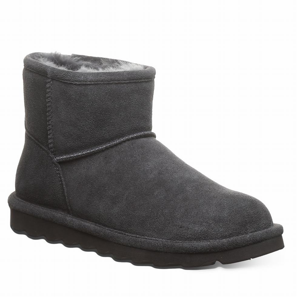 Bearpaw Alyssa Wide Women Boots Gray | CDU895EQ