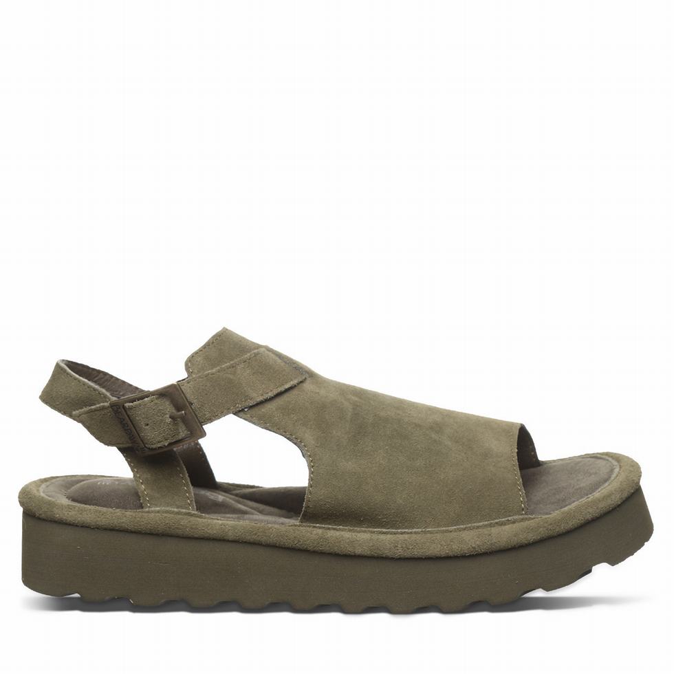 Bearpaw Ascend Women Sandals Green | WKE6223FR