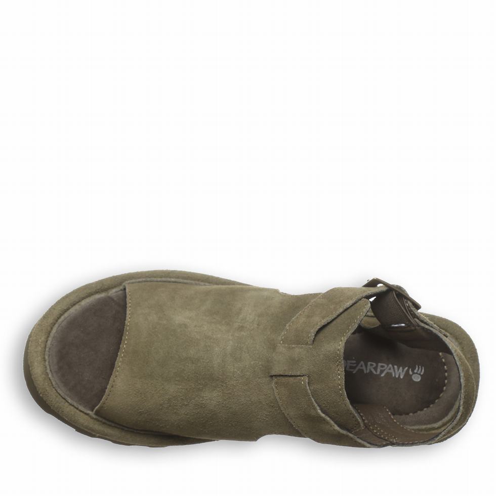 Bearpaw Ascend Women Sandals Green | WKE6223FR