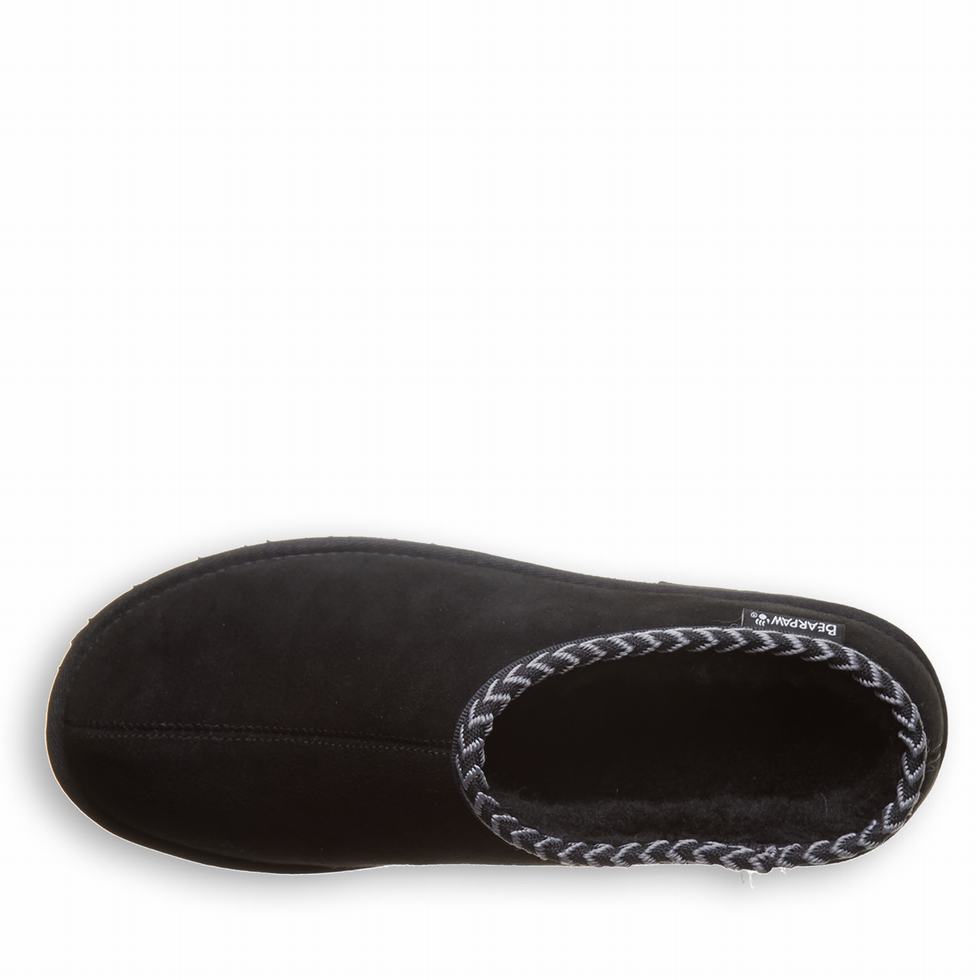 Bearpaw Beau Men Slippers Black | WNN4644QS