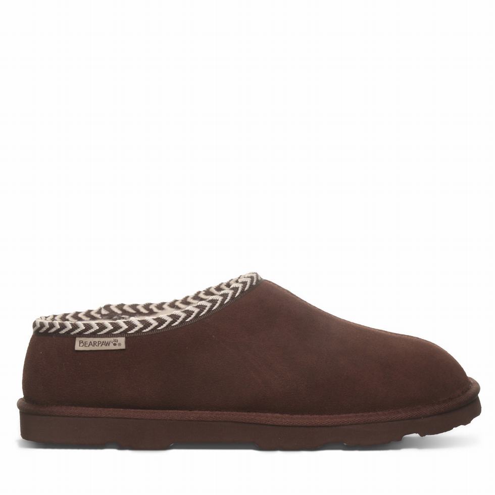 Bearpaw Beau Men Slippers Brown | MGN8917RQ