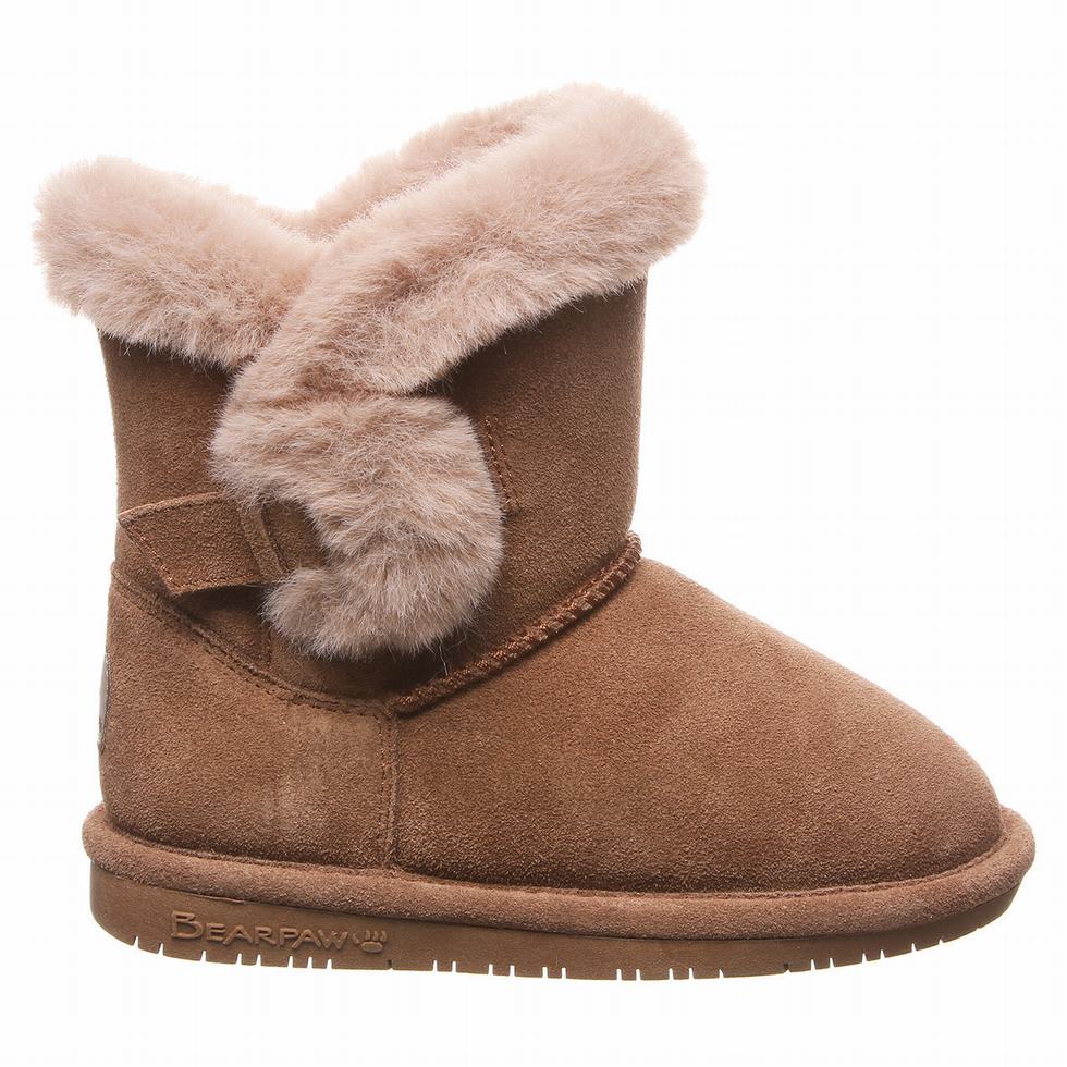 Bearpaw Betsey Youth Kids' Boots Brown | CLI2253WP