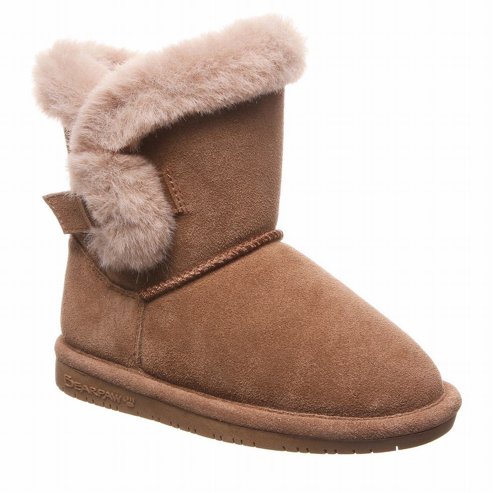 Bearpaw Betsey Youth Kids\' Boots Brown | CLI2253WP