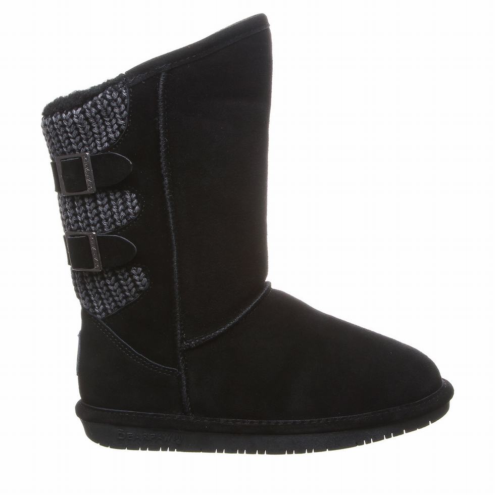 Bearpaw Boshie Wide Women Tall Boots Black | KRH6255MS