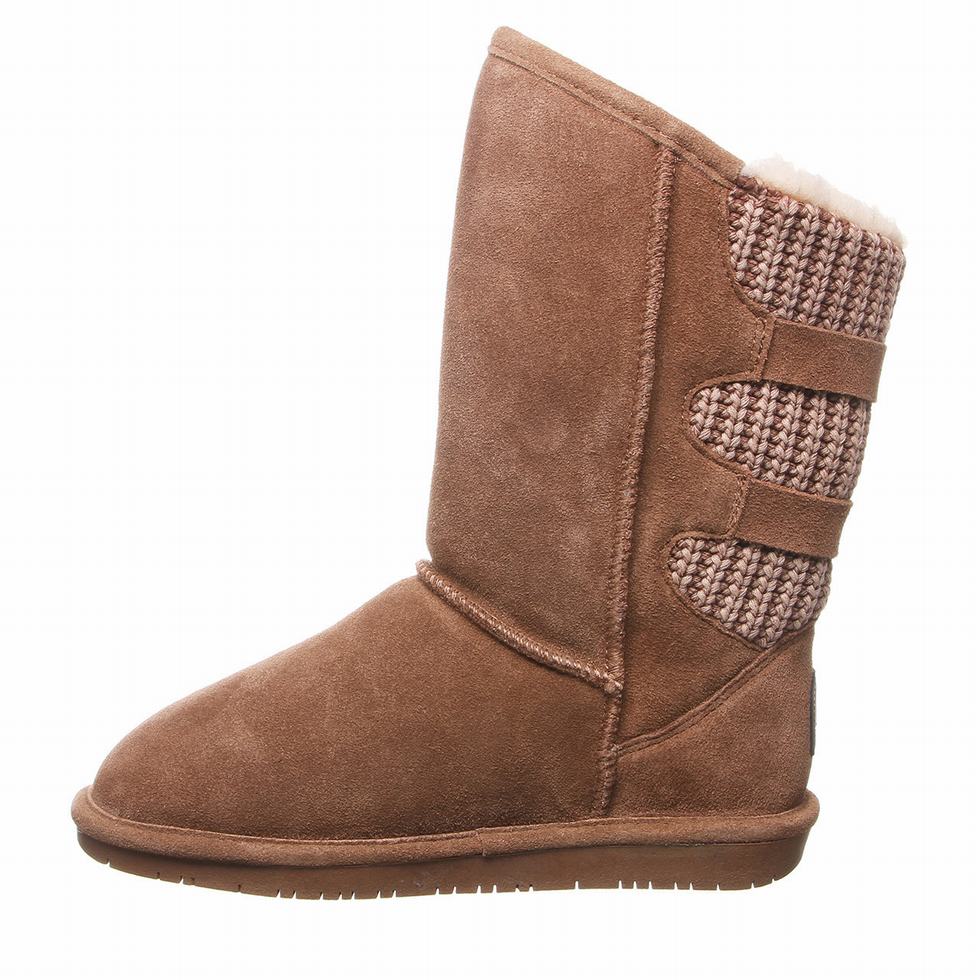 Bearpaw Boshie Wide Women Tall Boots Brown | ULG925UA