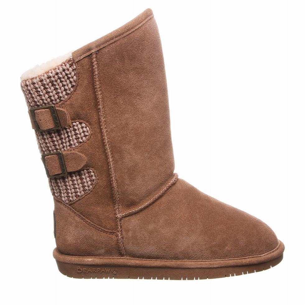 Bearpaw Boshie Wide Women Tall Boots Brown | ULG925UA