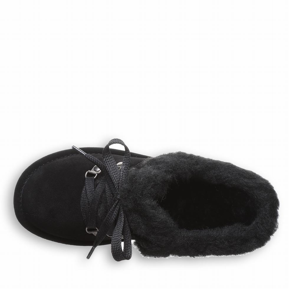 Bearpaw Cedar Women Slippers Black | WZO4166QZ