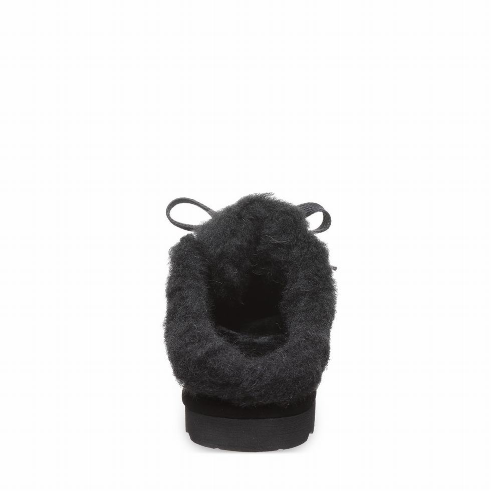 Bearpaw Cedar Women Slippers Black | WZO4166QZ