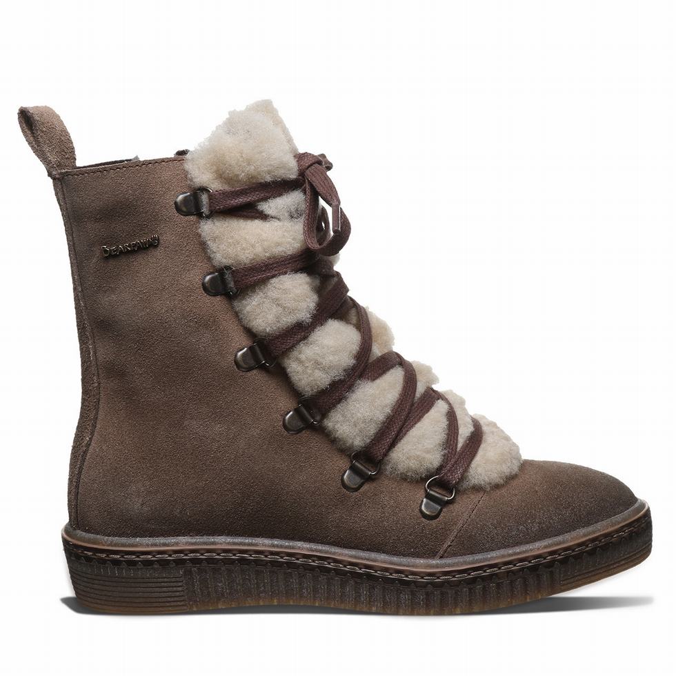 Bearpaw Celeste Women Boots Beige | MAQ9037ZA