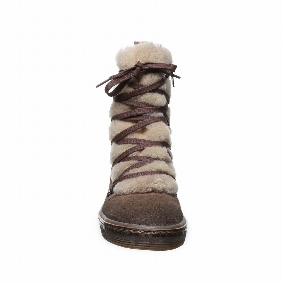 Bearpaw Celeste Women Boots Beige | MAQ9037ZA