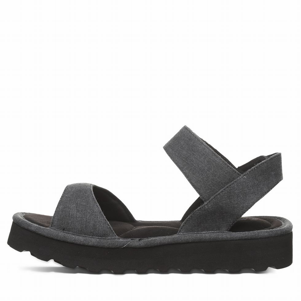 Bearpaw Crest Women Sandals Black | EWR6686KN