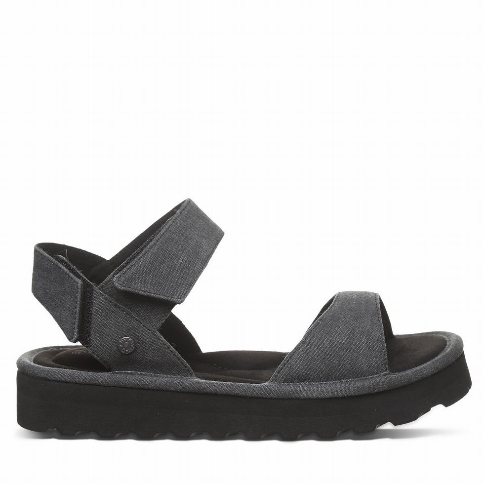 Bearpaw Crest Women Sandals Black | EWR6686KN