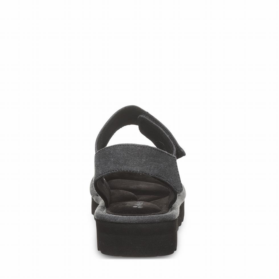 Bearpaw Crest Women Sandals Black | EWR6686KN