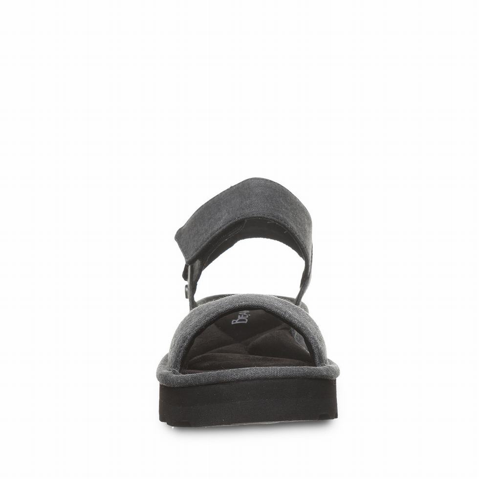 Bearpaw Crest Women Sandals Black | EWR6686KN