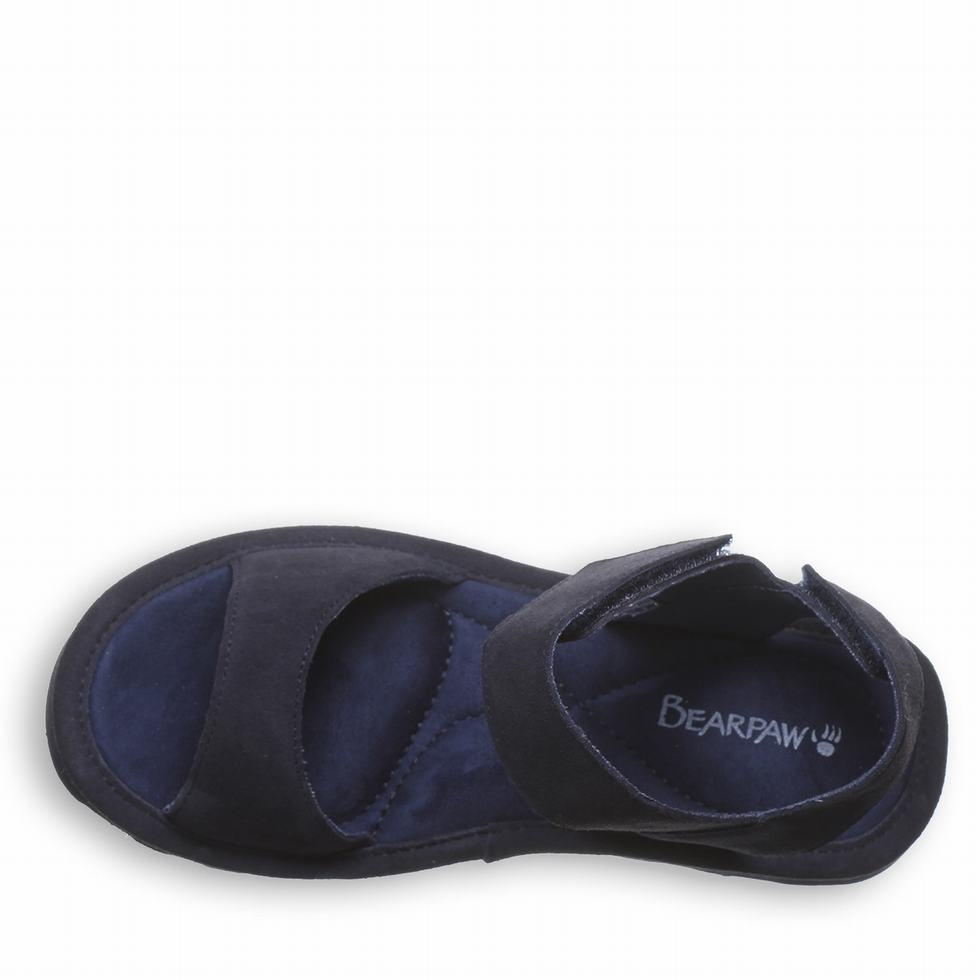 Bearpaw Crest Women Sandals Blue | ZOX3299EG