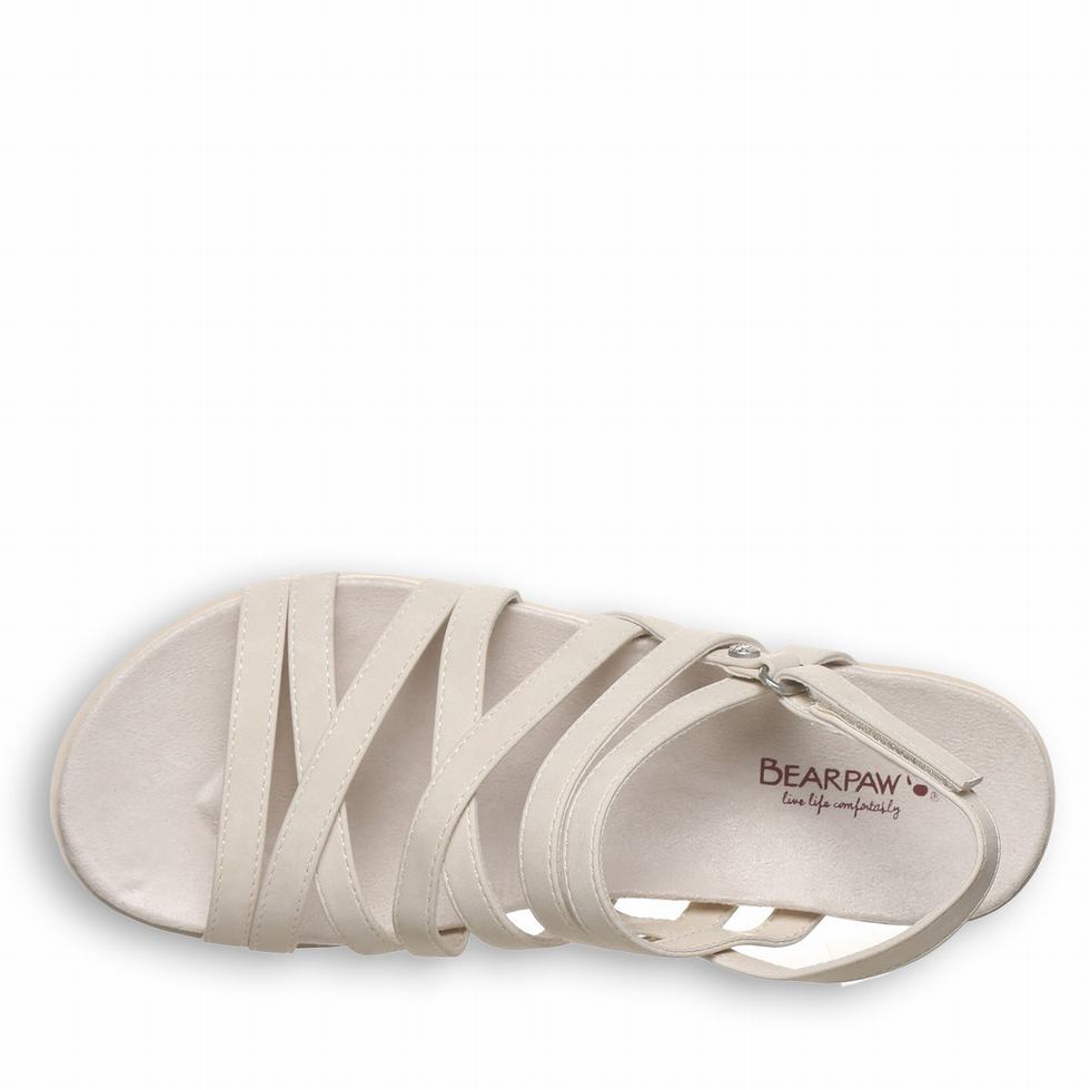 Bearpaw Crete Women Sandals Beige | QUL5179RM