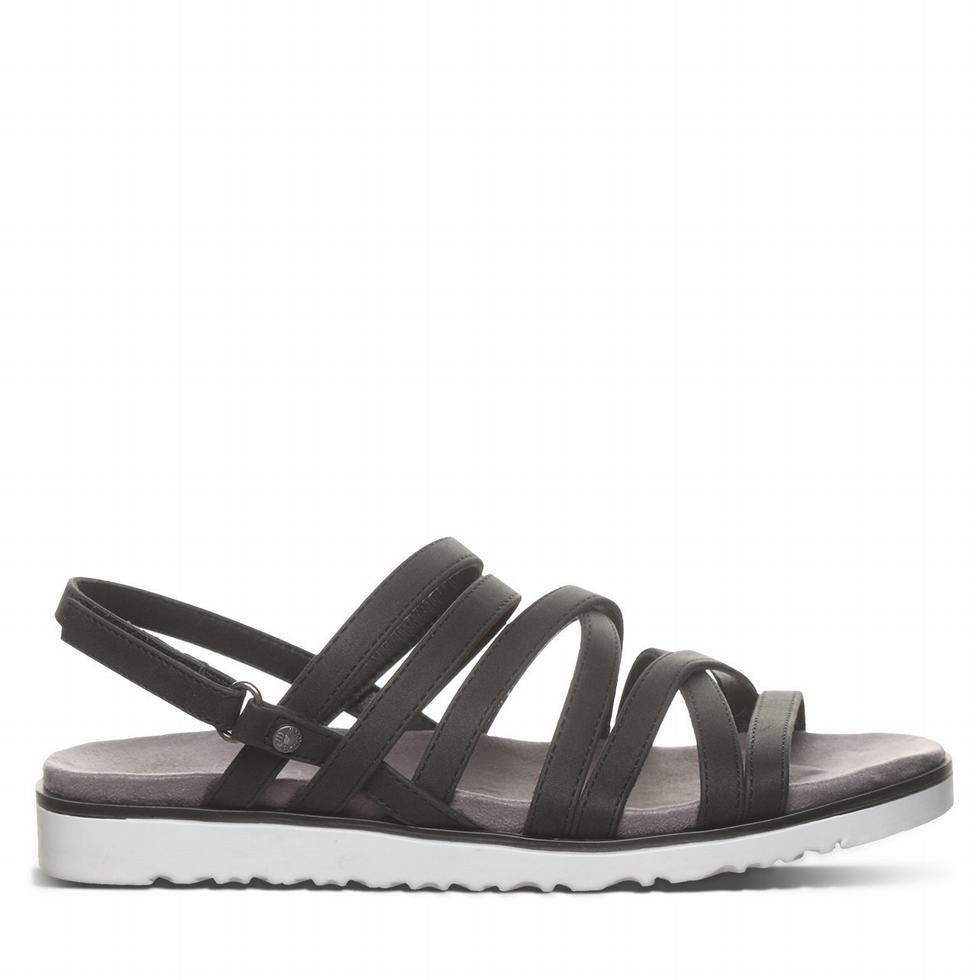 Bearpaw Crete Women Sandals Black | CLD2383JB