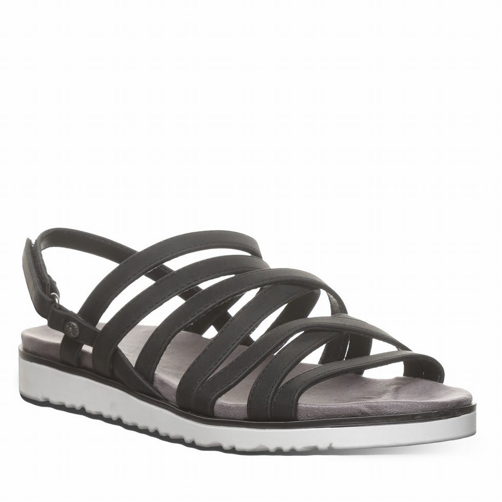 Bearpaw Crete Women Sandals Black | CLD2383JB