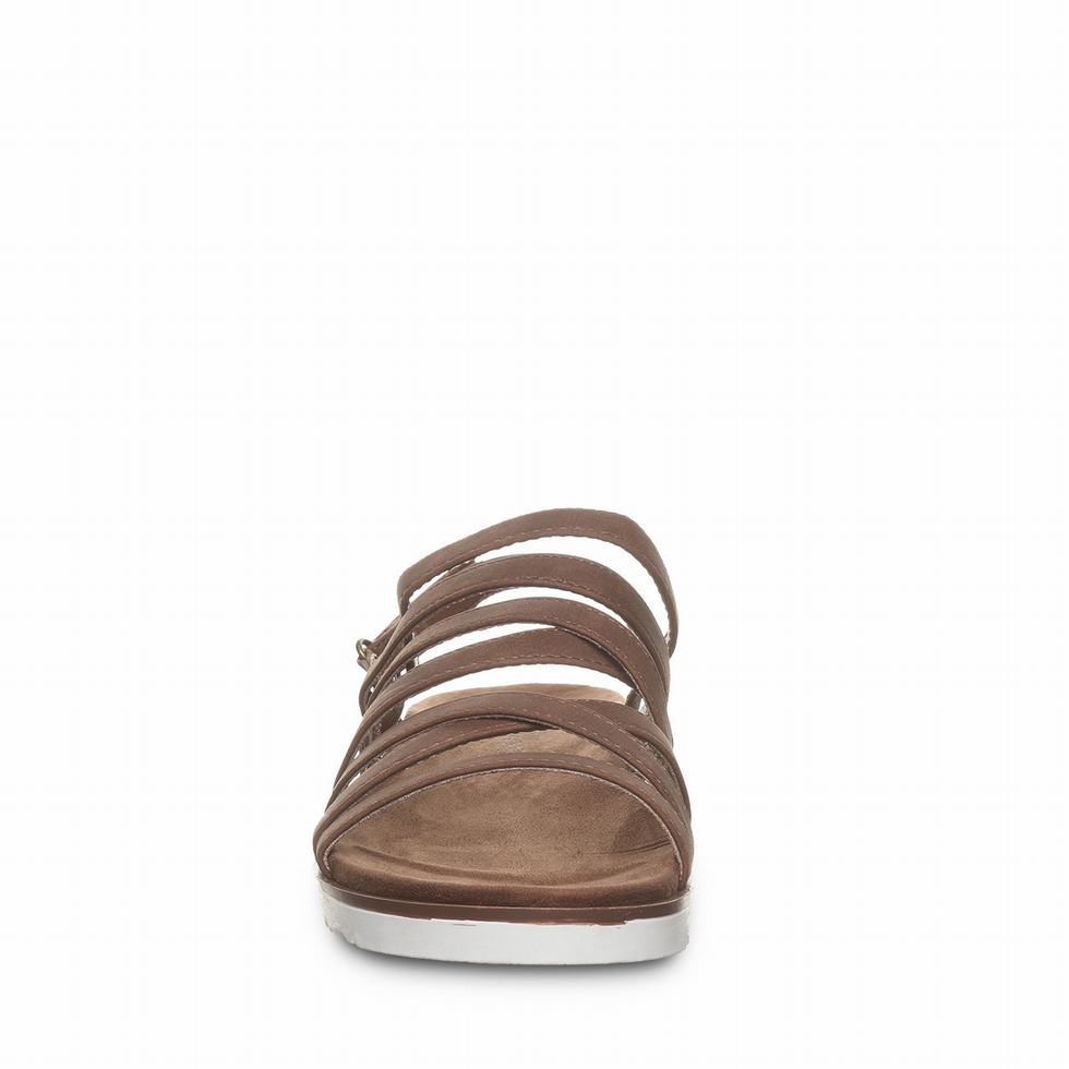 Bearpaw Crete Women Sandals Brown | NYR635MT