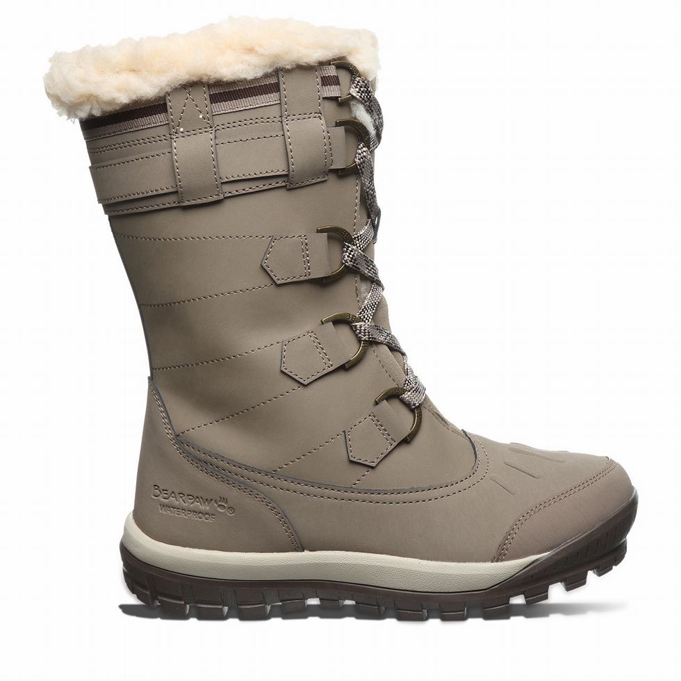 Bearpaw Desdemona Women Hiking Boots Beige | LPX2345QP