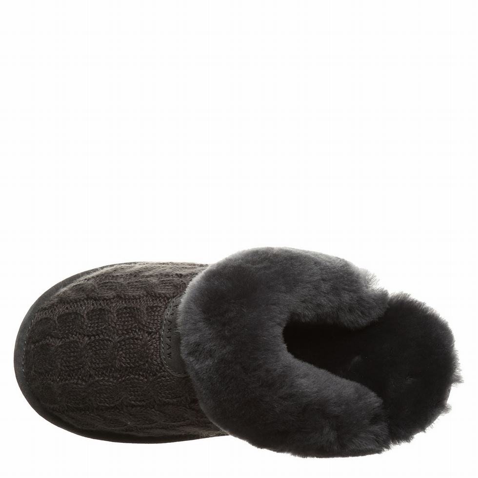 Bearpaw Effie Women Slippers Black | HBH4828NN