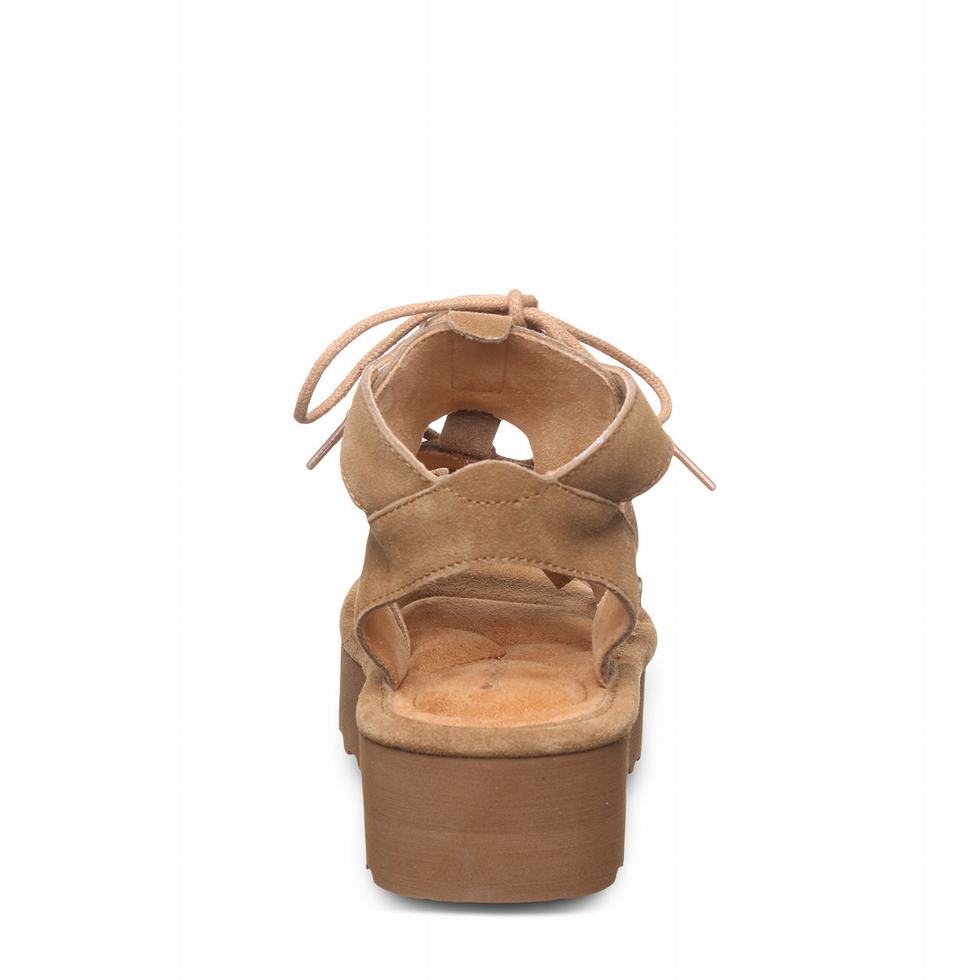 Bearpaw Elevation Women Sandals Brown | LEH7840HB