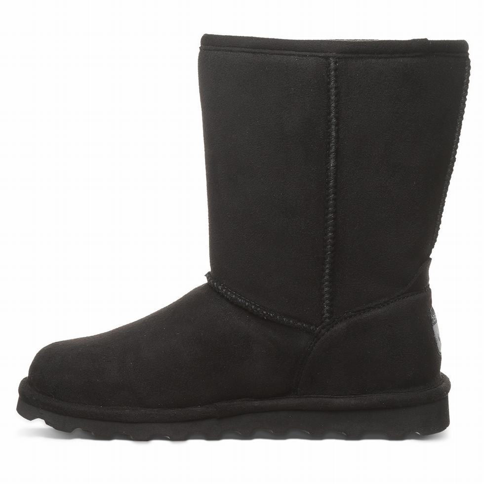 Bearpaw Elle Short Vegan Women Boots Black | KWB1037FQ