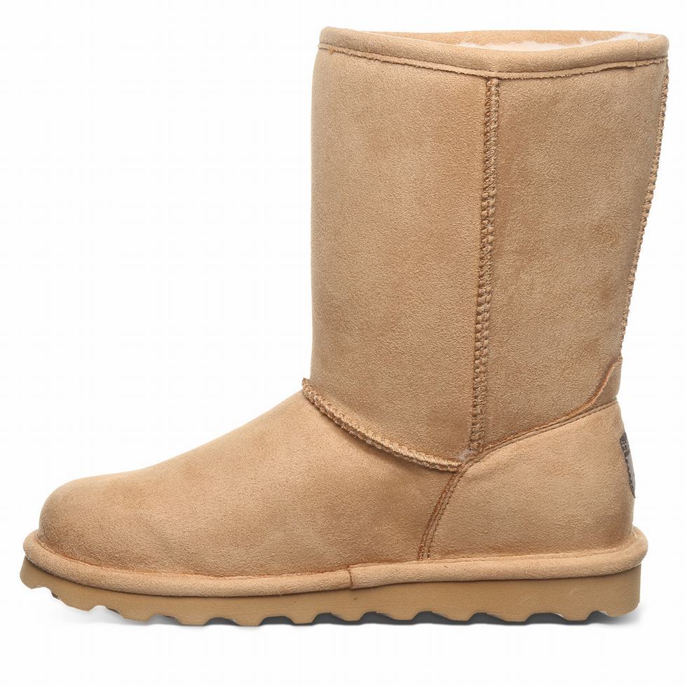 Bearpaw Elle Short Vegan Women Boots Brown | HEH8213OP