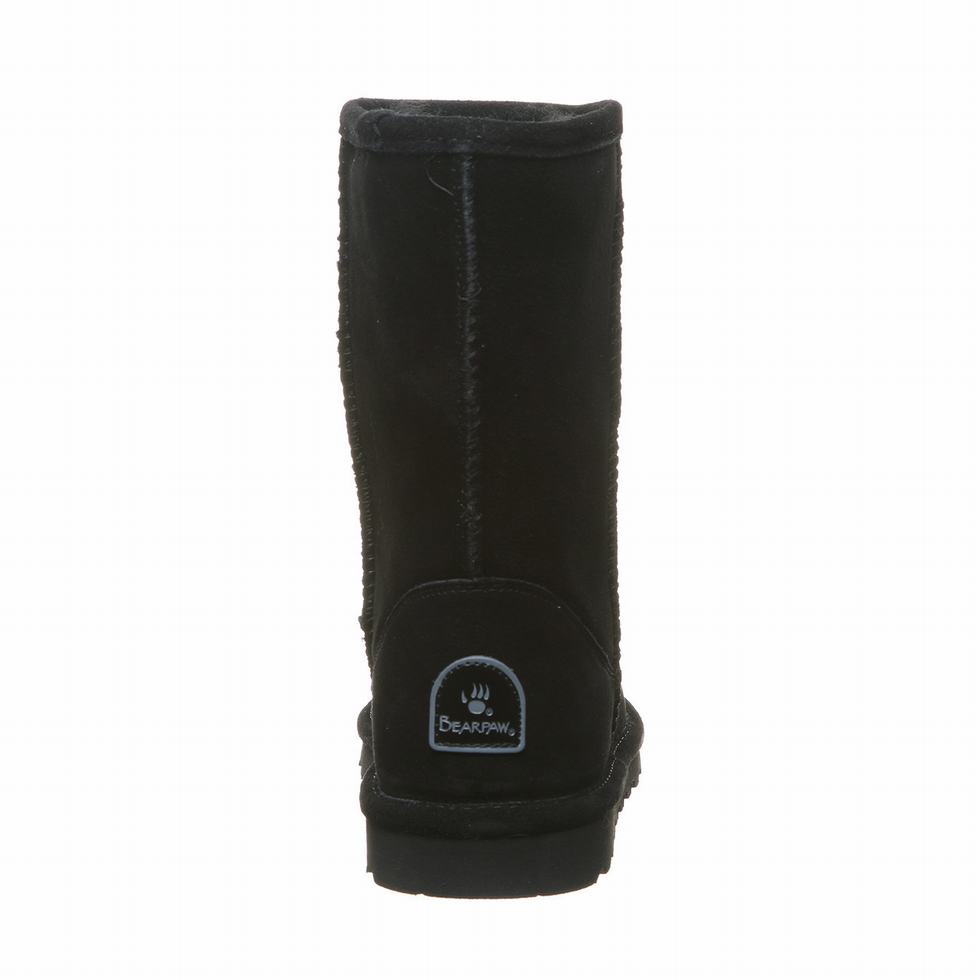 Bearpaw Elle Short Wide Women Boots Black | DBU8580LF