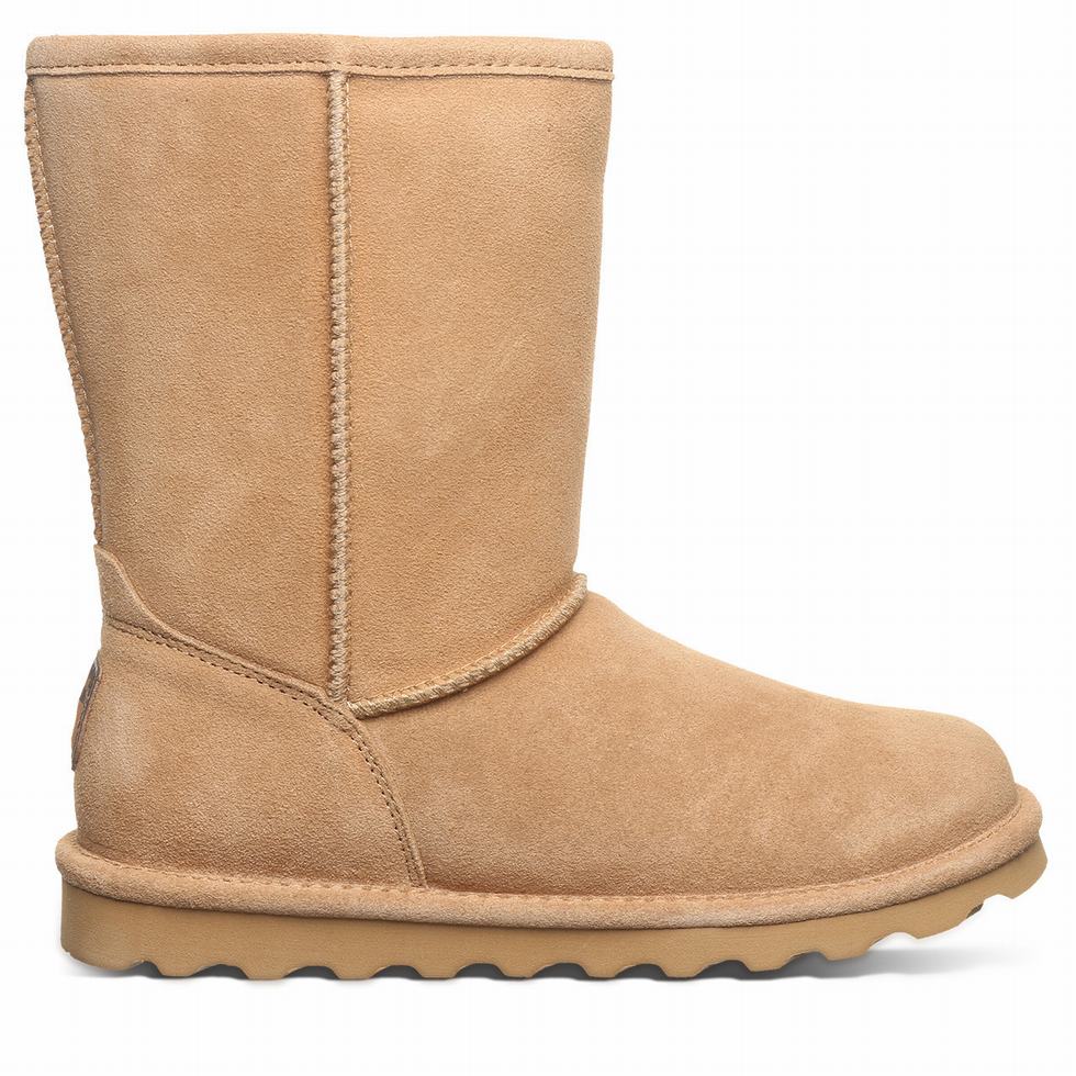 Bearpaw Elle Short Wide Women Boots Brown | BAV7977UE