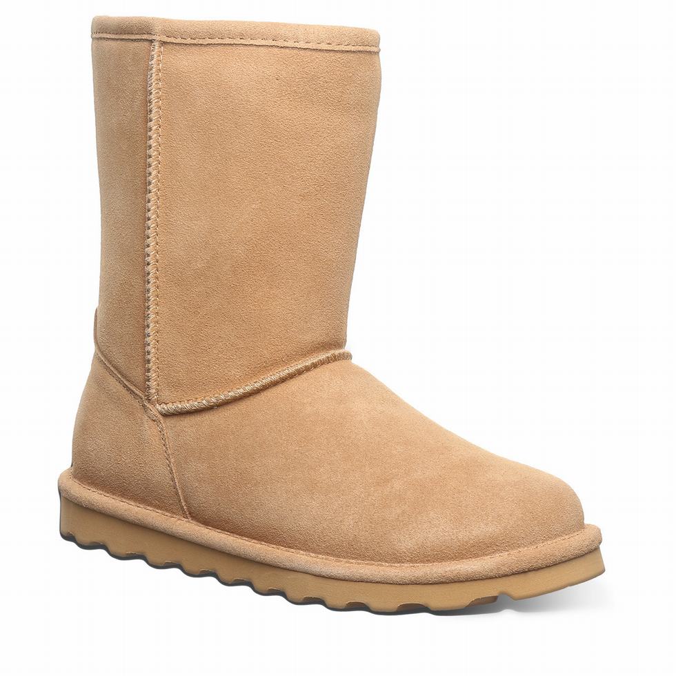 Bearpaw Elle Short Wide Women Boots Brown | BAV7977UE