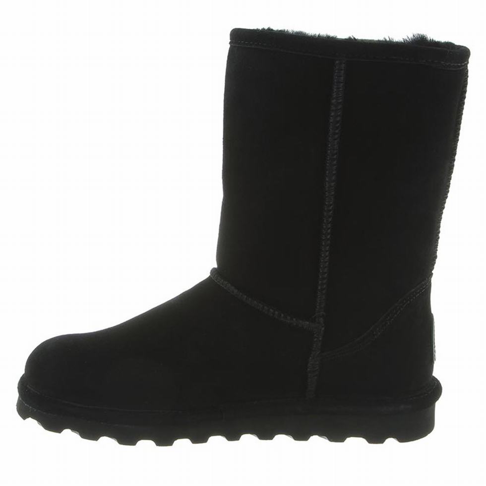 Bearpaw Elle Short Women Boots Black | GOI1367SO