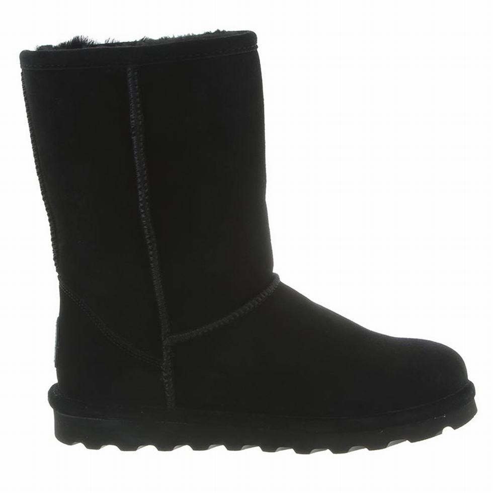 Bearpaw Elle Short Women Boots Black | GOI1367SO